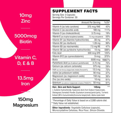 Wellthy Her Multivitamínico Diario Vegano – Vitalidad y energía: El magnesio y las vitaminas del grupo B – Image 3