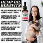 Pet Hemp Oil - Aceite de Cáñamo y Hierba Gatera para Perros y Gatos | 120mg Orgánico | Green Planet Hemp