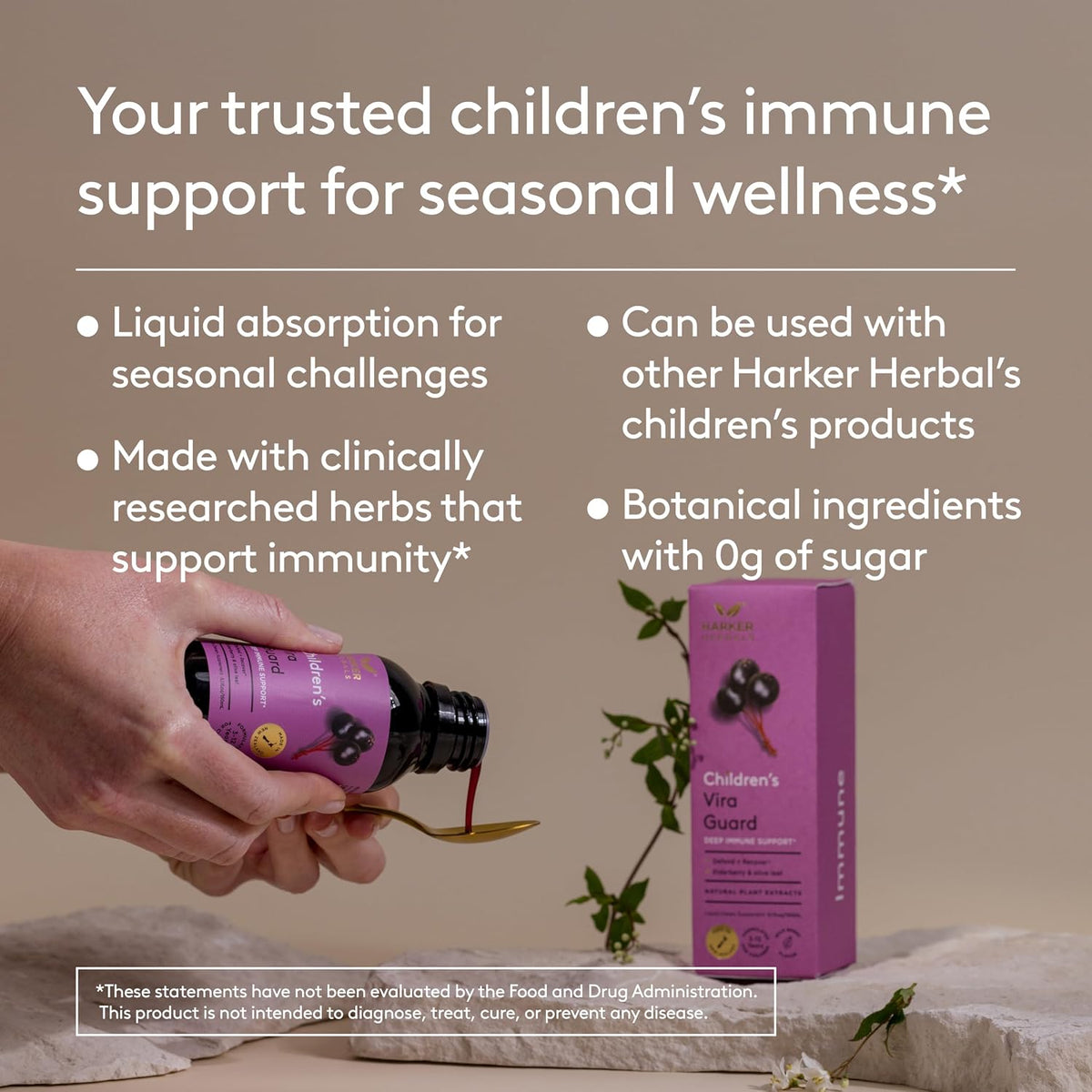 Children's Immune + Wellbeing Herbal Syrup - – Extracto de hoja de olivo: Aporta oleuropeína, un compuesto con – Image 6