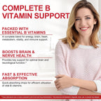 Complejo B Líquido, Gotas Veganas de Vitamina B12 Metilcobalamina, B1, B6, Ácido Fólico y Niacina - Apoyo Energético, Cerebral y Cardíaco, 40 Dosis