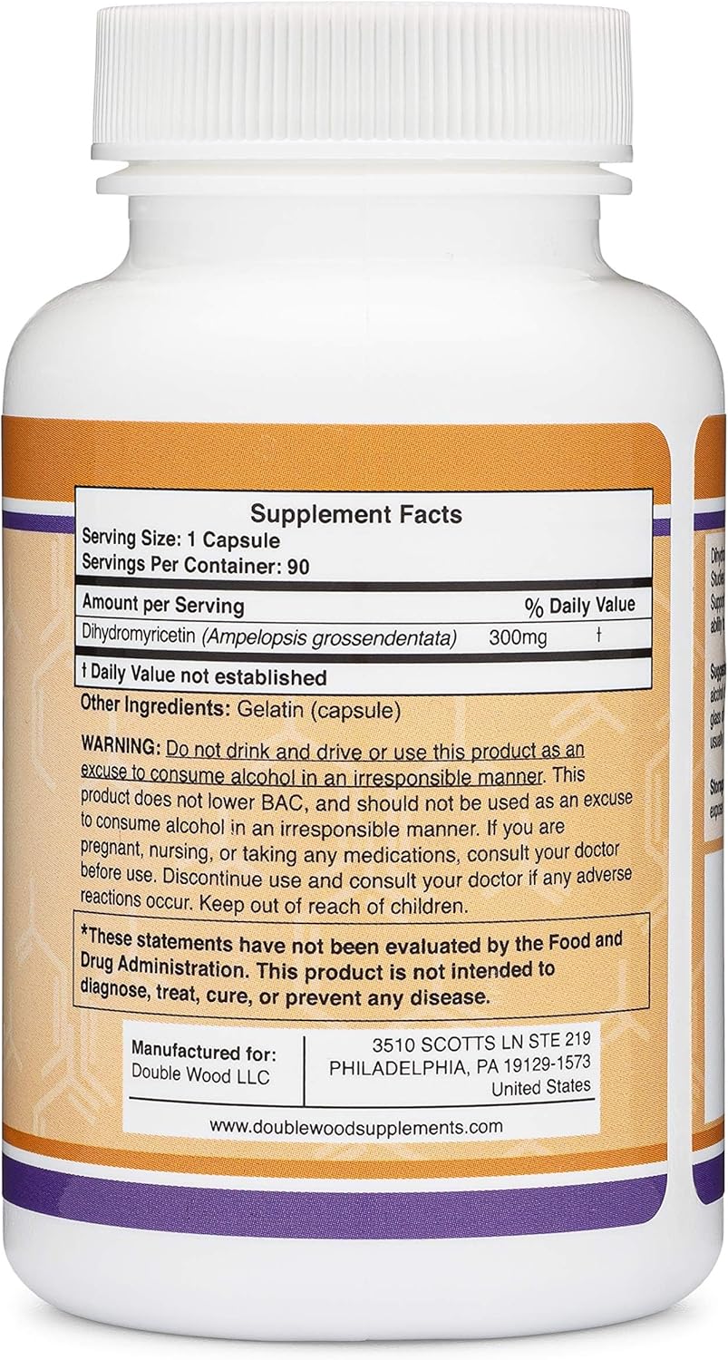 Dihydromyricetin (DHM) - Extracto de Hovenia Dulcis - 90 Cápsulas - 300mg