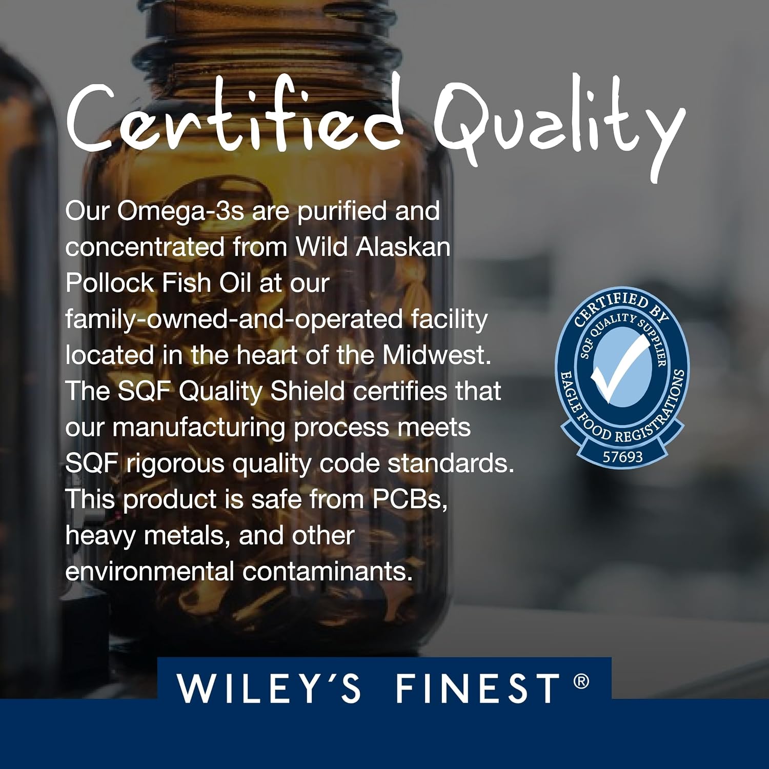 Wiley's Finest Aceite de Pescado Wild Alaskan Peak DHA - 900 mg EPA y DHA - 180 Perlas (90 Dosis)