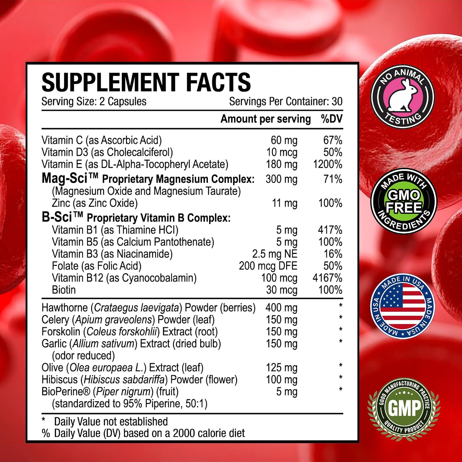 Approved Science Bloodsyl - Suplemento para la Tensión Arterial - 180 Cápsulas Veganas