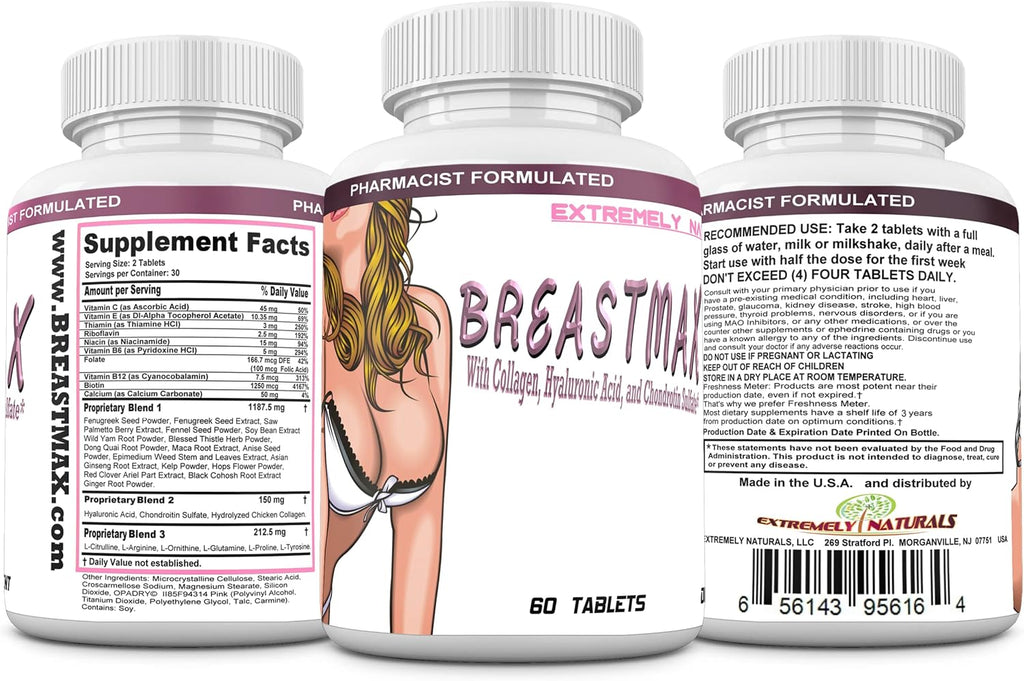 BREASTMAX Complemento para el busto, 60 comprimidos