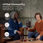 ION* Intelligence of Nature Vital Immunity Drink Mix - Apoyo Inmunitario con Vitamina C y Hongos Adaptógenos, Suplemento Diario en Sobres, Fácil de Transportar - Sabor Saúco, 20 Sobres