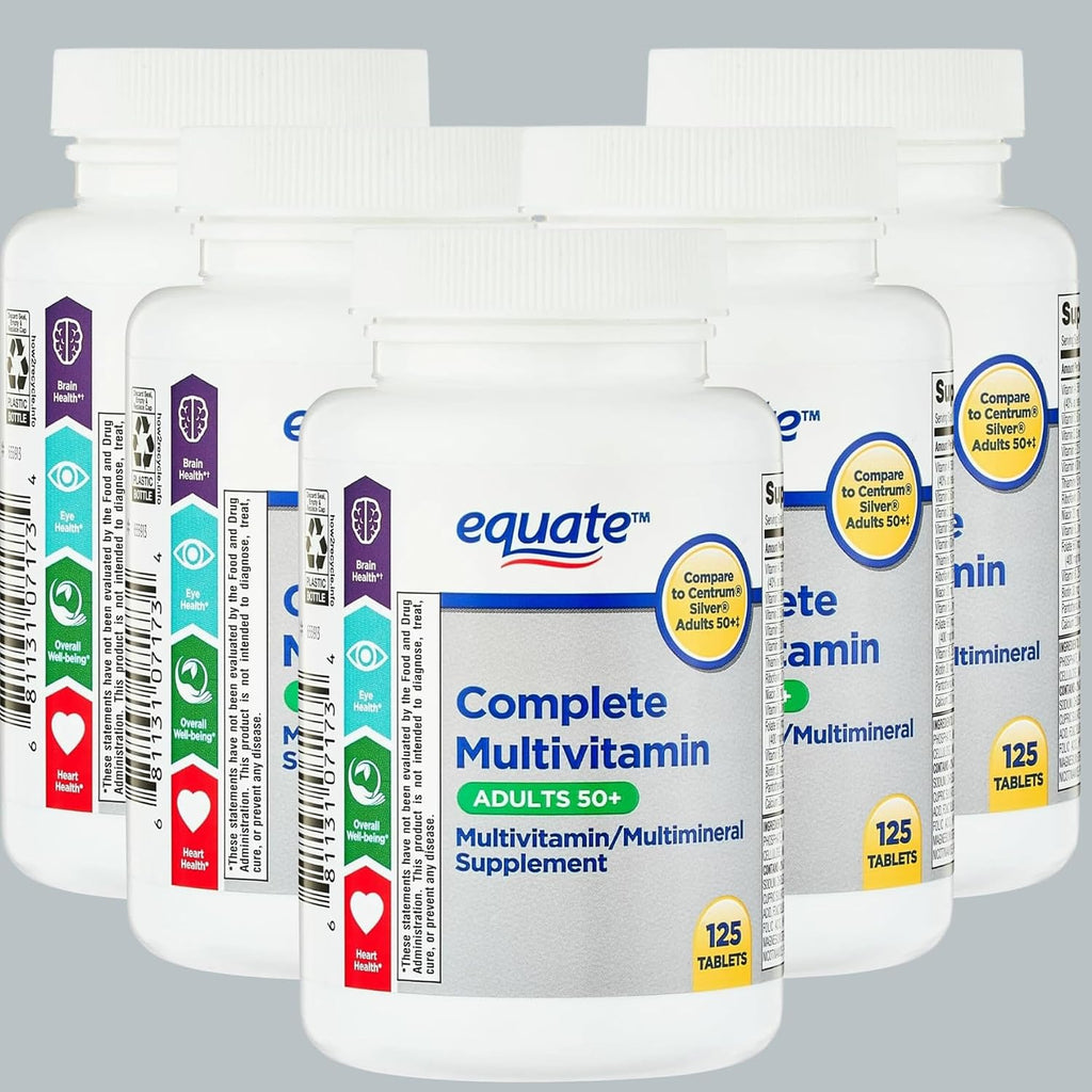 Equate Multivitamínico Completo para Adultos 50+ - 125 Comprimidos