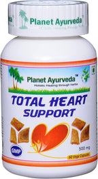 Planet Ayurveda Total Heart Support, 500mg 120 Cápsulas Vegetales - 2 Botellas