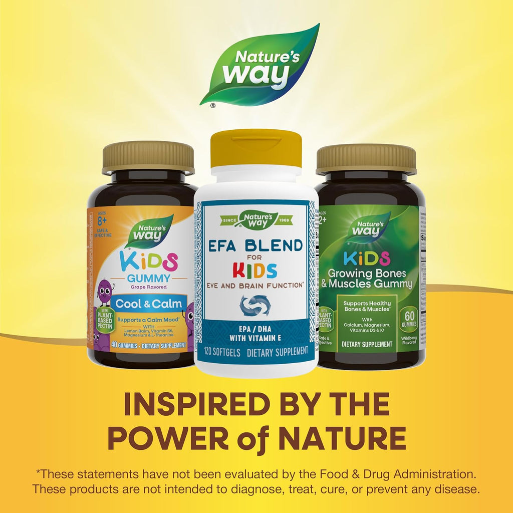 Nature's Way EFA Blend for Kids con Vitamina E - 120 Cápsulas Blandas
