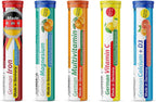 T&D Vitaminas y Minerales - Comprimidos Efervescentes Veganos - Sabor Frutas Variadas - 100 Unidades - Hecho en Alemania