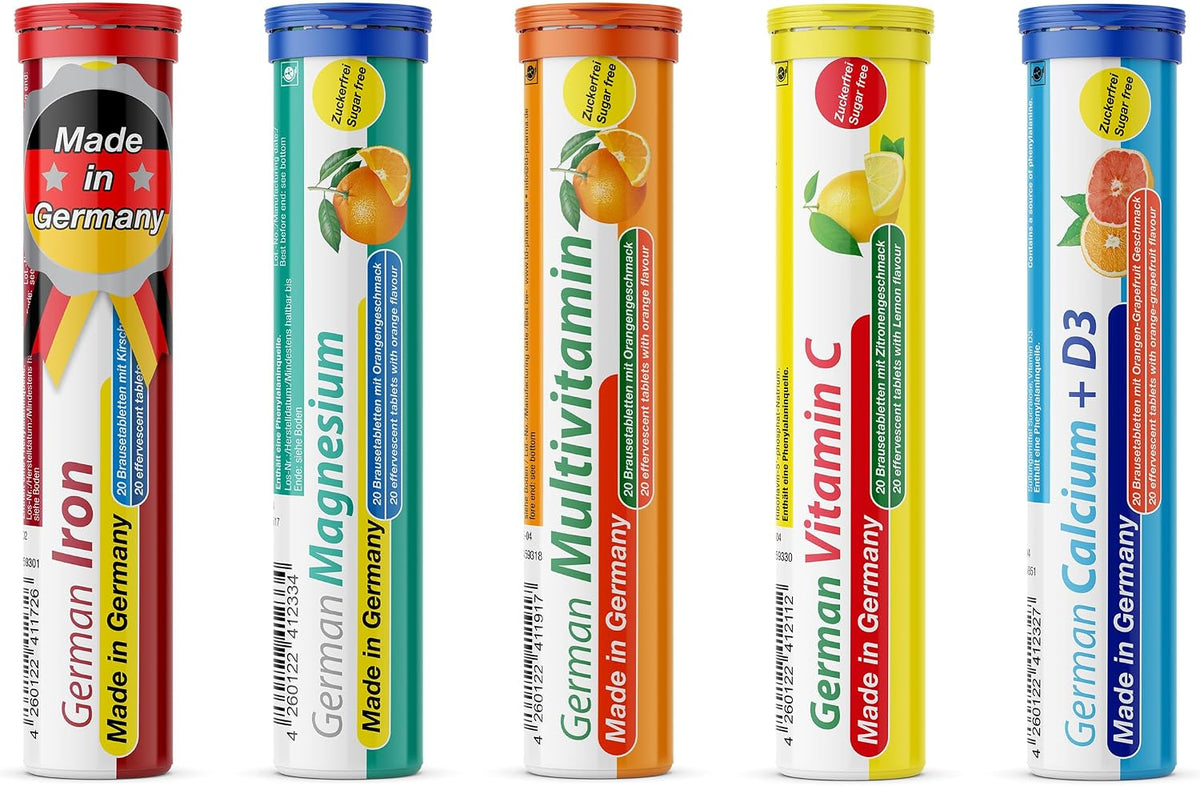 T&D Multivitamínico y Minerales Efervescente - 240 Comprimidos Veganos - Sabor Frutas Variadas - Hecho en Alemania – Image 8