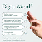 Nat Health Products Digest Mend - Apoyo Digestivo con DGL, Aloe Vera, Malvavisco y Manzanilla (180 Cápsulas)