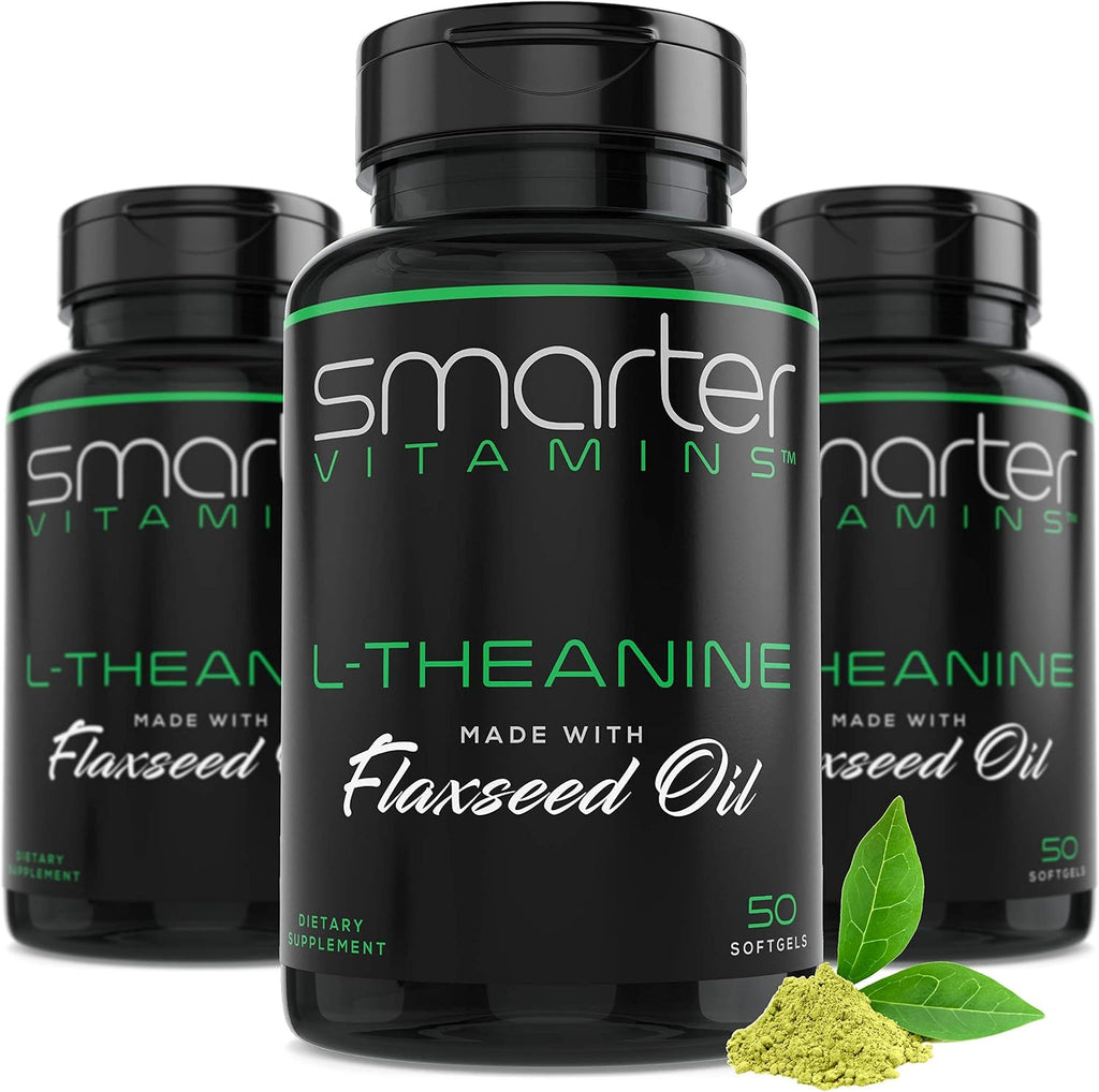 Smarter L-Teanina 250mg - 150 Cápsulas Blandas (3 Envases)