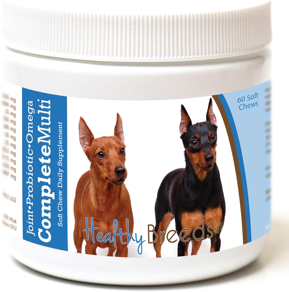 Healthy Breeds Miniature Pinscher All in One Multivitamin Soft Chew 60 Count – Image 1