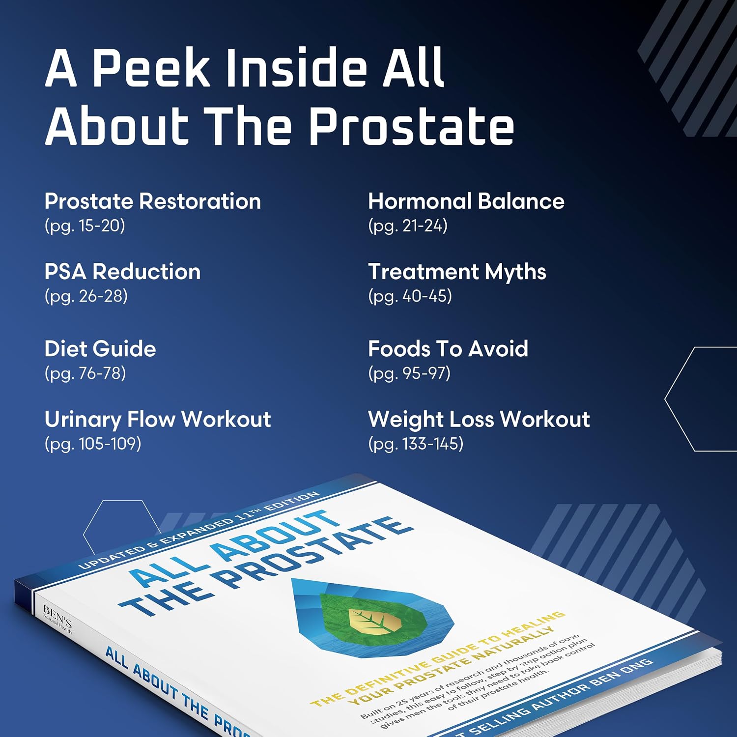 Ben's Natural Health Todo sobre la próstata: Guía para reducir el PSA de forma natural y abordar la HPB, 11.ª edición actualizada y ampliada