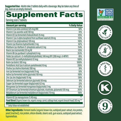 MegaFood Women's 40+ Multivitamin - – Función cognitiva: La colina contribuye al metabolismo normal de la – Image 3