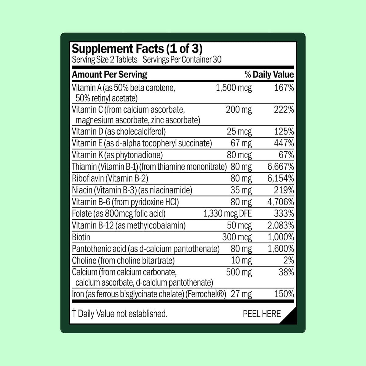 WellWithAll Multivitamínico para Mujeres | – Salud cardiovascular y cognitiva: El folato contribuye al metabolismo – Image 3