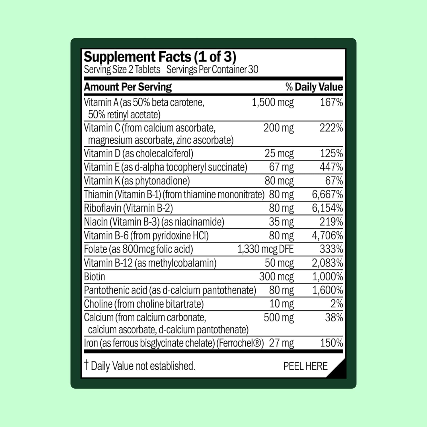 WellWithAll Multivitamínico para Mujeres | Complemento Diario con Vitaminas, Minerales y Hierro | 60 Comprimidos
