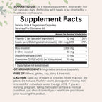 Myo-Inositol & D-Chiro Inositol 2,050mg | 240 Veggie Capsules + Vitamin C, Folate, DIM, & CoQ10 | Inositol Supplement for Women | 40:1 Ratio | Filler Free