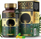 Rooted Strength Hair Growth Vitamins - Vitaminas con Biotina, Colágeno y Saw Palmetto