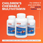 Rugby Laboratories Multivitamínico Masticable para Niños - 250 Comprimidos con Sabor a Frutas