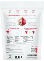 Organic Pomegranate Juice Powder, 453 g | 100% Natural | Freeze-Dried and Cold-Pressed | No Sugar or Additives | Vegan and Non-GMO