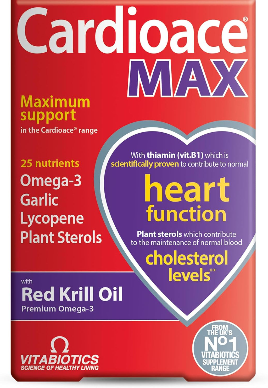 Vitabiotics Cardioace Max - 84 Cápsulas