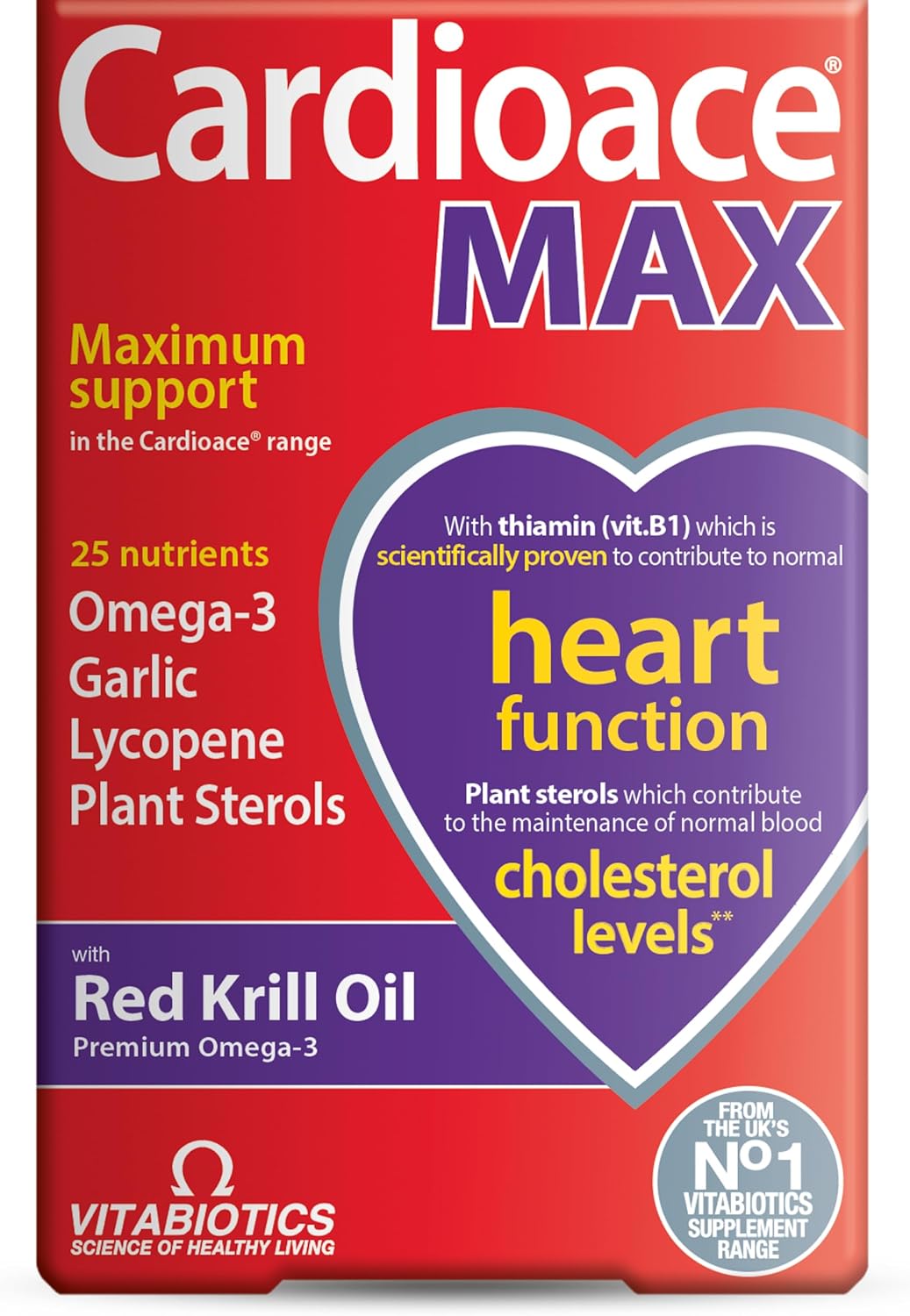 Vitabiotics Cardioace Max - 84 Cápsulas