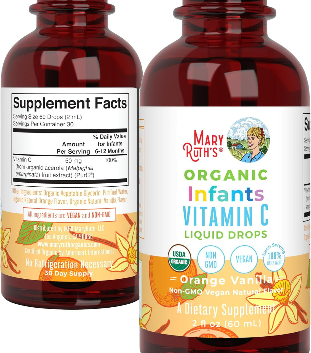 MaryRuth's Gotas Líquidas de Vitamina C Orgánica para Bebés (6-12 Meses)
