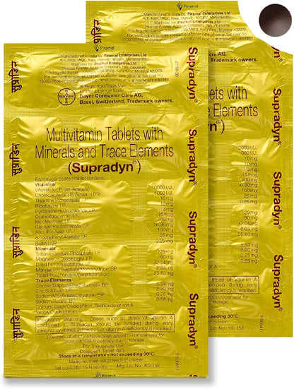 Supradyn Multivitaminas con Minerales y Oligoelementos, 225 Comprimidos – Image 1