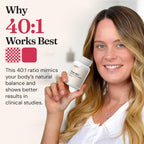 Nourished 40:1 Myo-inositol & D-Chiro Inositol - Suplemento para Mujer - 120 Cápsulas