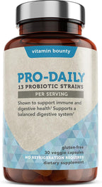 Vitamin Bounty Pro-Daily Probiotic - 5 Mil Millones de UFC, 13 Cepas con Lactobacillus Acidophilus y Bifidobacterium para la Salud Digestiva