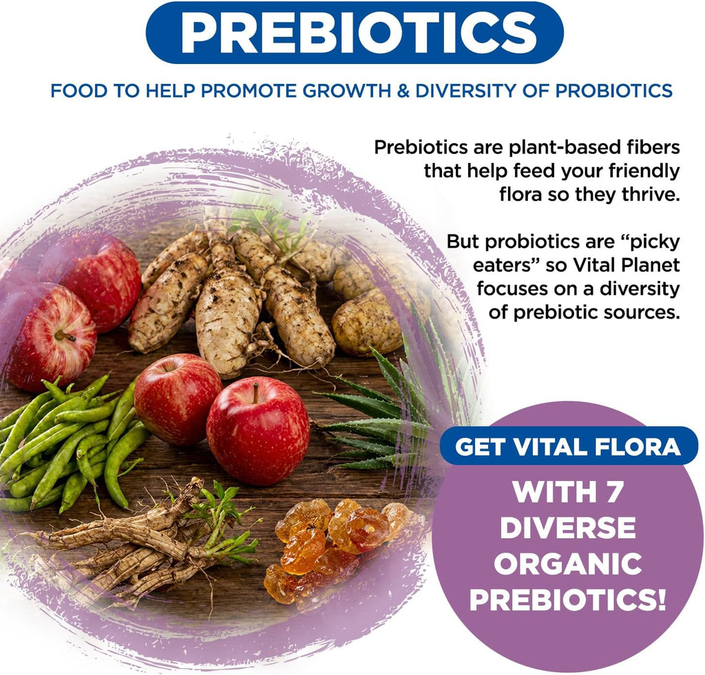 Vital Planet Vital Flora Probiótico Diario Mujeres 60B UFC 60 Cepas 60 Cápsulas