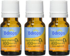 Ddrops Bebé Vitamina D3 400 UI – Pack de 3 frascos de 90 gotas cada uno