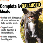 Polvo Pre-Mezcla de Vitaminas para Comida Casera de Perros – 24 Nutrientes Esenciales – Suplemento para Raw, BARF y Sin Granos – Todas las Razas y Edades – 16 oz Sabor Vegetal