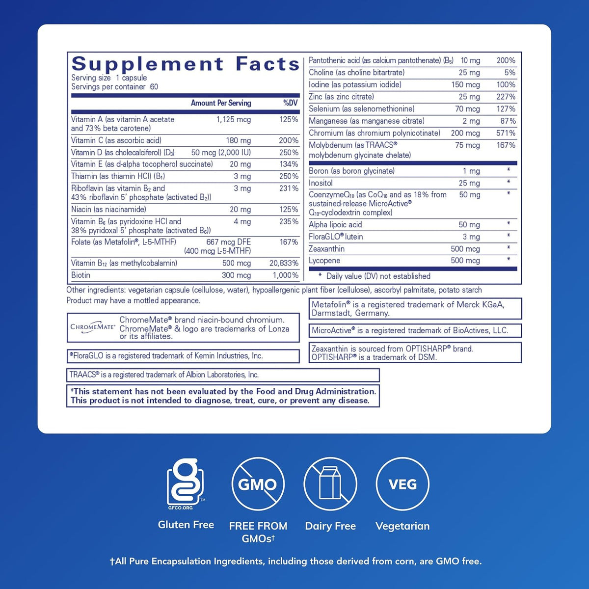 Pure Encapsulations O.N.E. Multivitamin - – La vitamina D contribuye al mantenimiento de los huesos en condiciones – Image 2