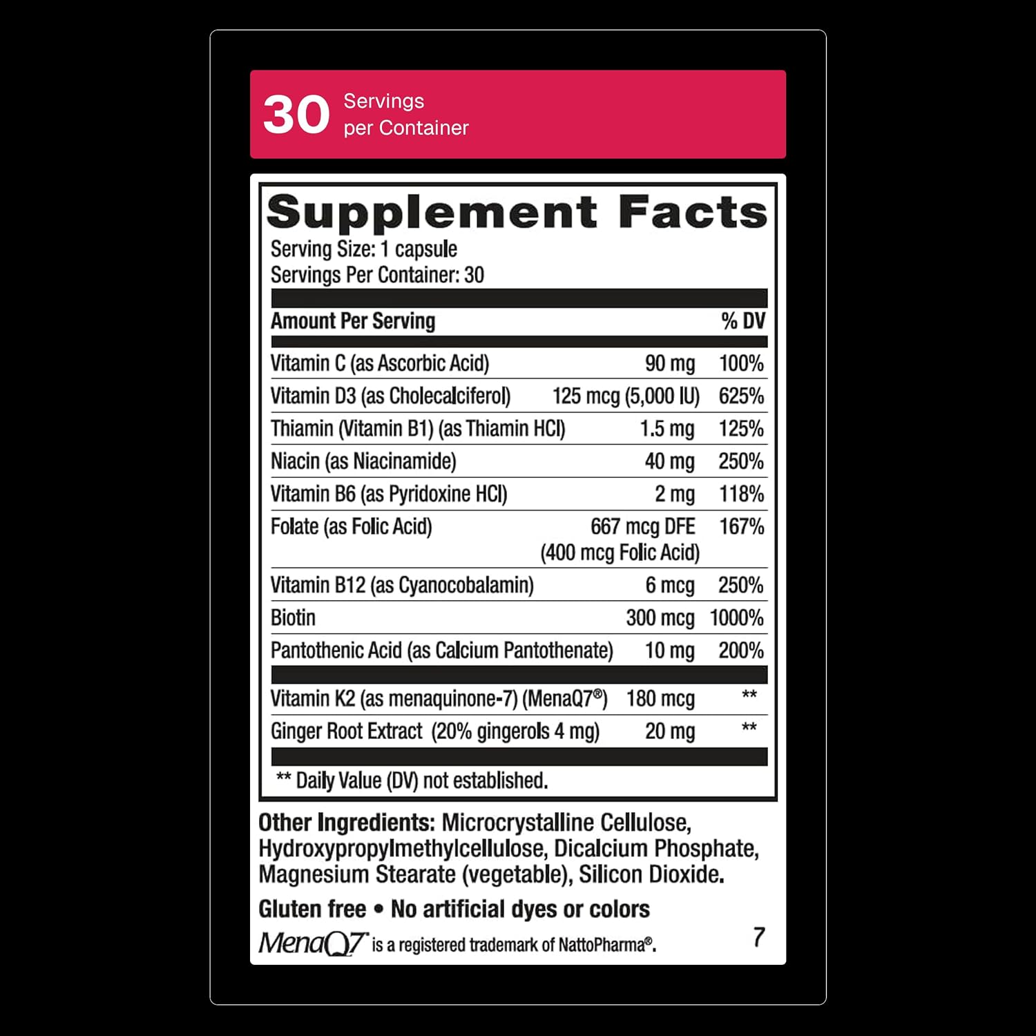 Weider Artery Health - Salud Arterial y Corazón - con Vitamina K2, D3 y Jengibre - 30 Cápsulas Veganas