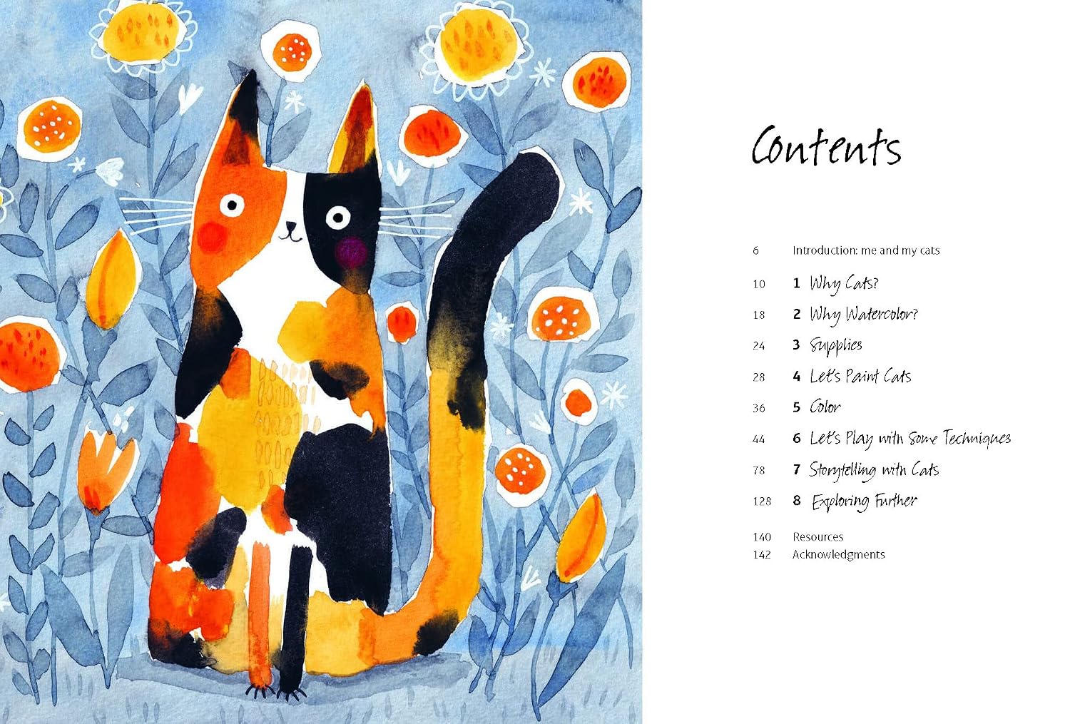 Painting Cats: Curious, mindful & free-spirited watercolors