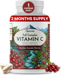 OPTIVIDA Acerola Cherry Cápsulas 60 Días – Vitamina C Vegetal
