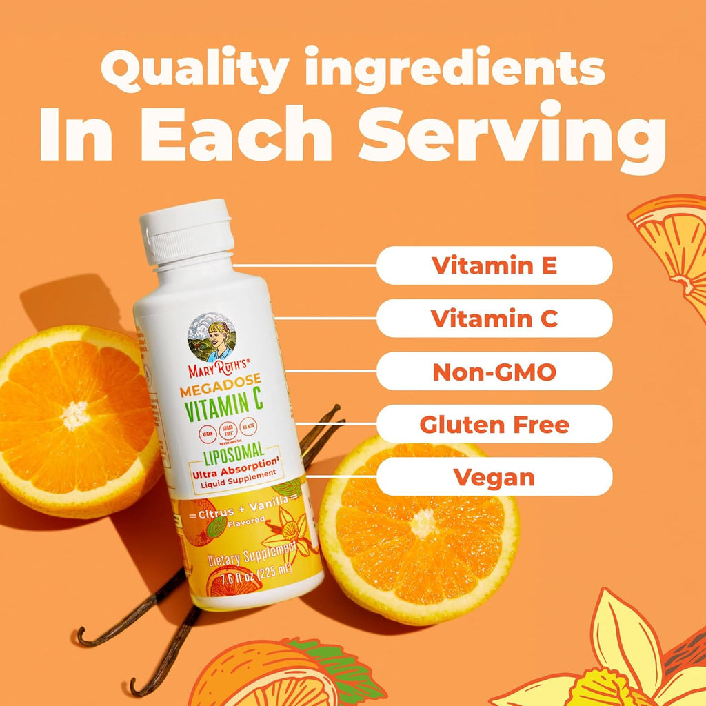 MaryRuth's Vitamina C Liposomal Líquida - Megadosis 500 mg