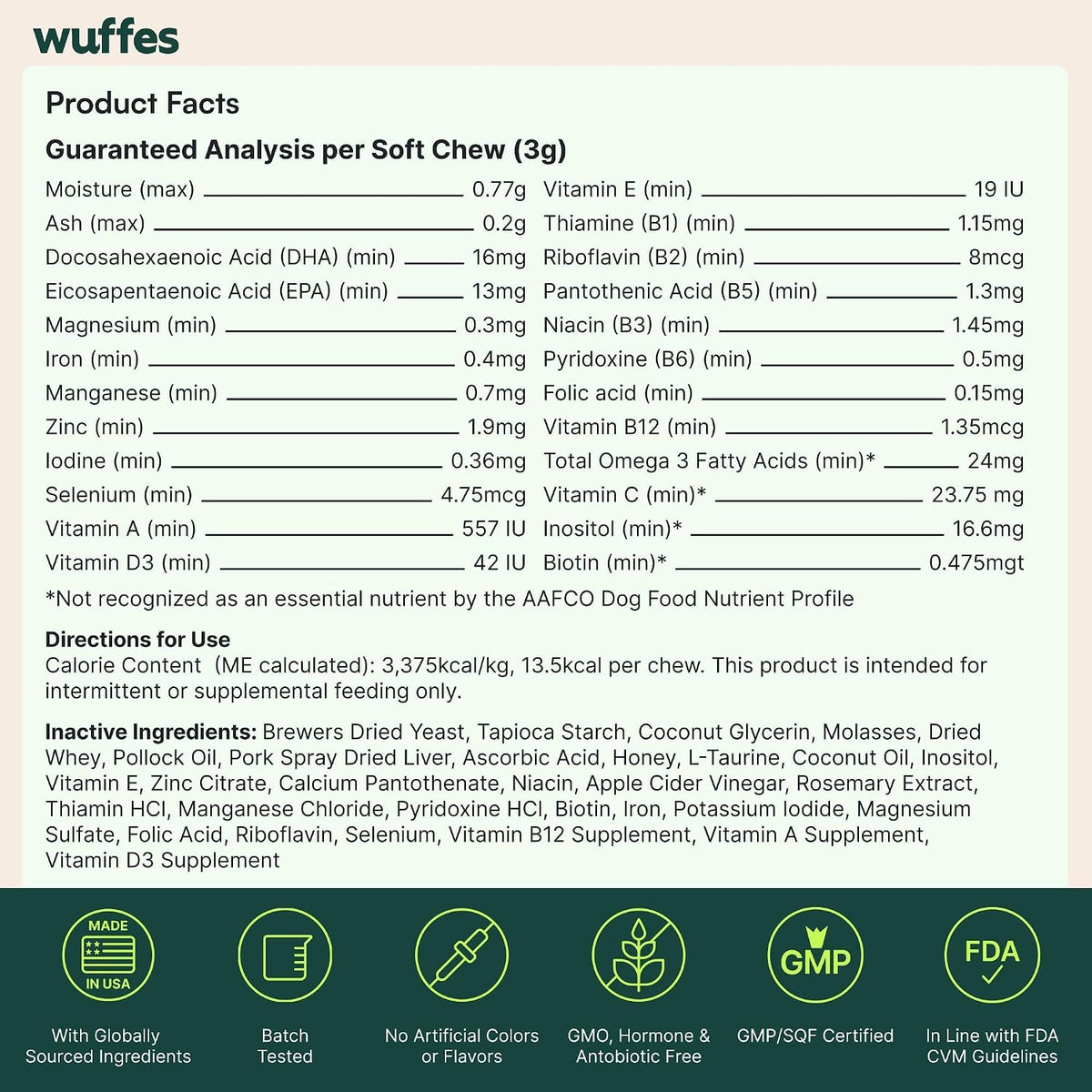 Wuffes Multivitamínico 23-en-1 para Perros - – Vitamina C: Antioxidante que apoya el sistema inmunitario. – Image 9