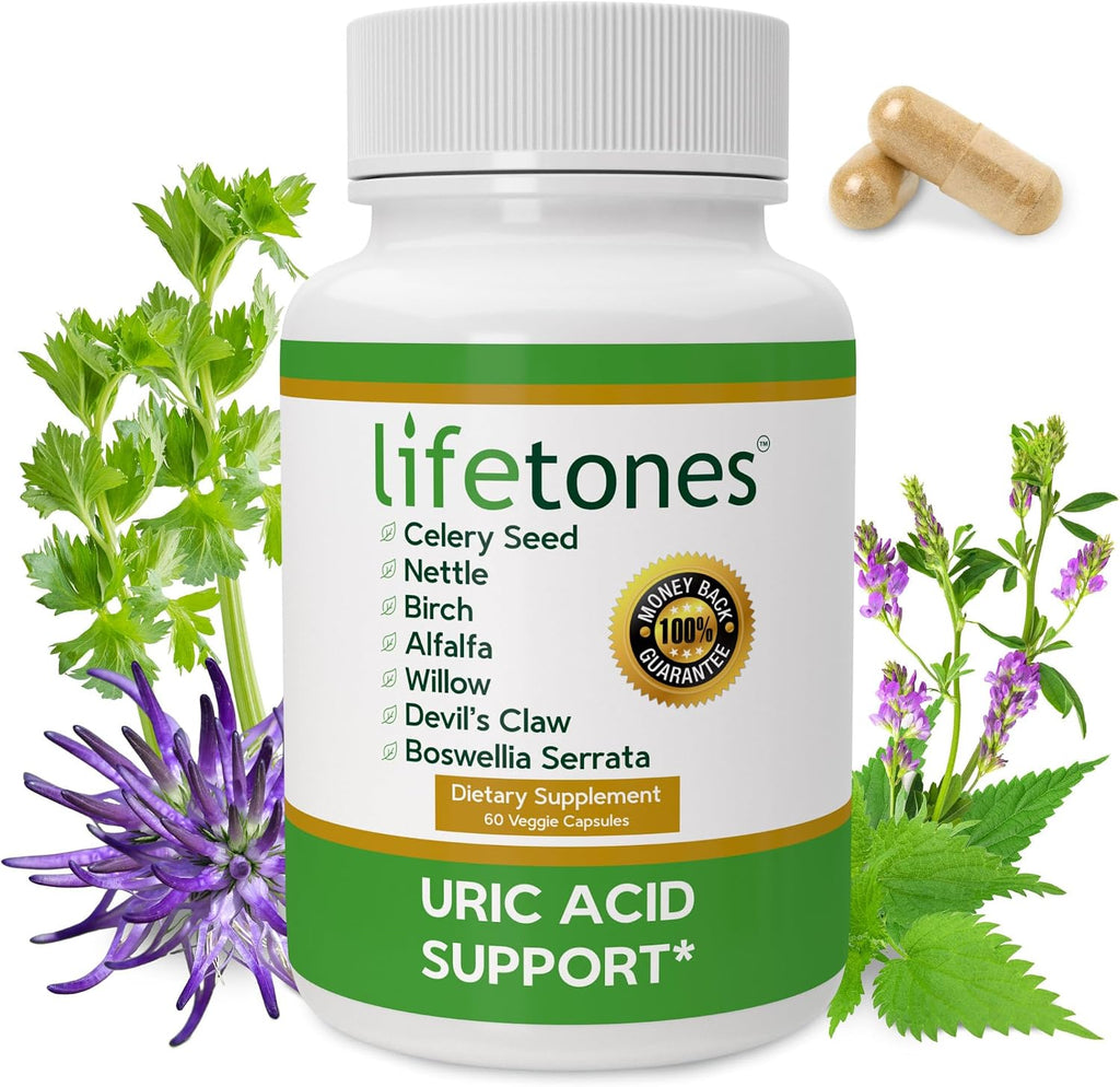Life Tones Limpieza y Soporte de Ácido Úrico – 60 Cápsulas Veganas