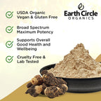 Earth Circle Organics Maca Negra Orgánica en Polvo (227g, Pack de 2)