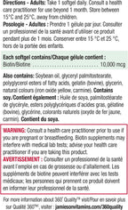 Jamieson Biotina 10,000 mcg, 90 Softgels