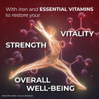 VIGORON FORTE Estimulante del apetito – Suplemento de hierro con complejo de vitaminas B, B12 y multivitamínico energético – Ayuda natural para recuperar el apetito – Vegano, sin OGM – 6 fl oz (1 paquete)