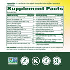MegaFood Kids One Daily - Multivitamínico infantil con 21 vitaminas y minerales - 60 comprimidos