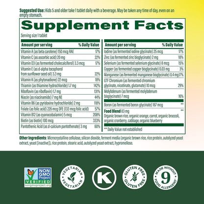 MegaFood Kids One Daily Multivitamínico – Vitamina D: contribuye a la absorción y utilización normal del calcio y – Image 2