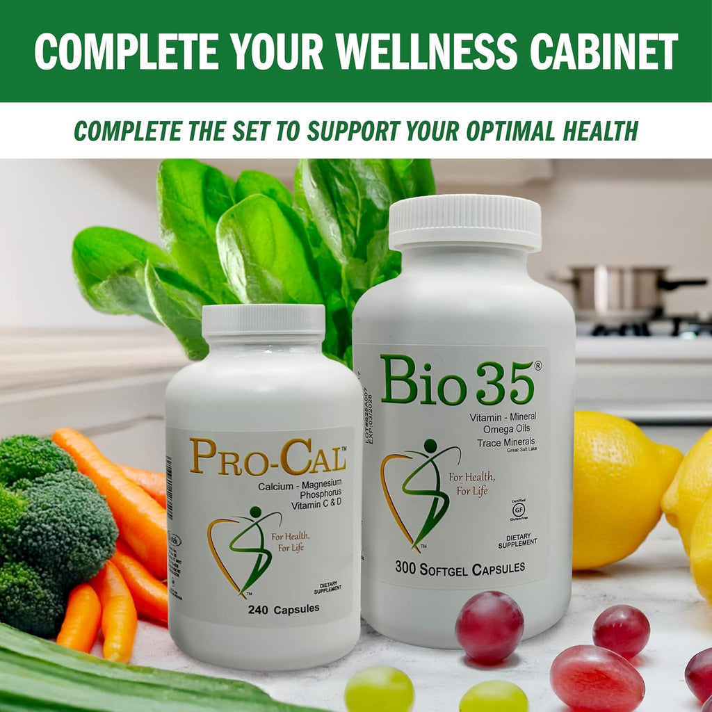 Bio-35 100 Cápsulas Blandas - Complejo Multivitamínico y Mineral Sin Gluten