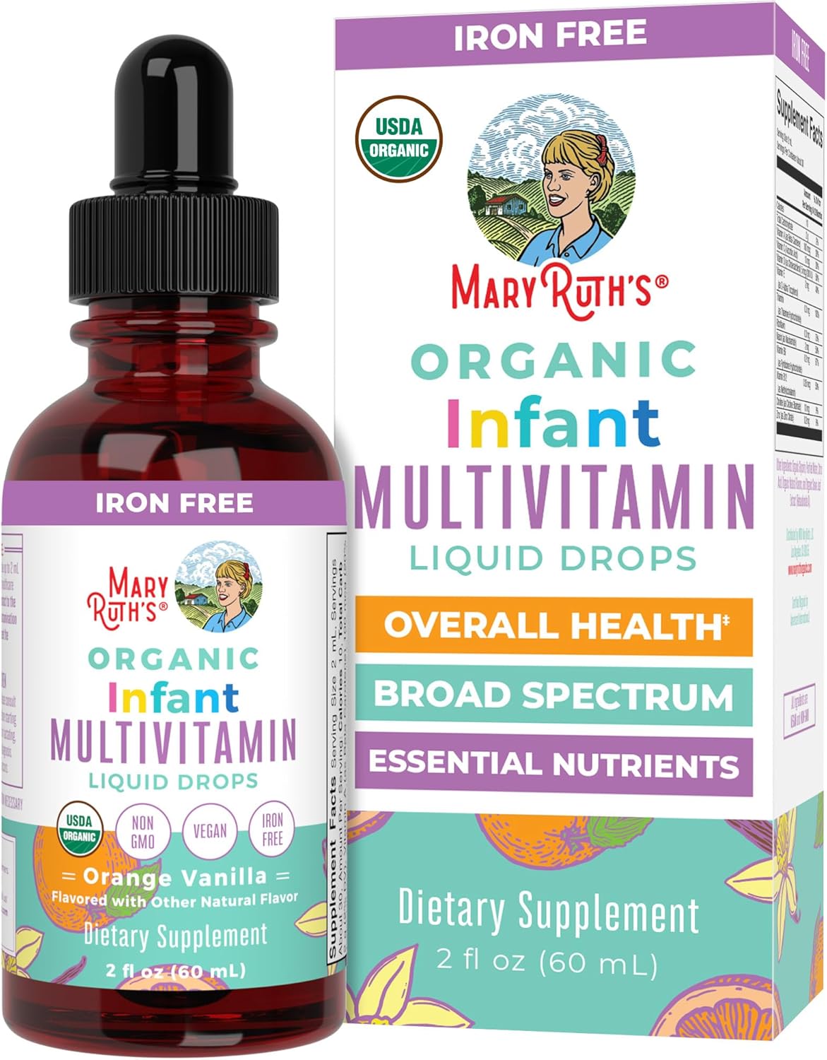 MaryRuth's Organics Multivitamínico Orgánico para Bebés | Gotas Líquidas 2 oz
