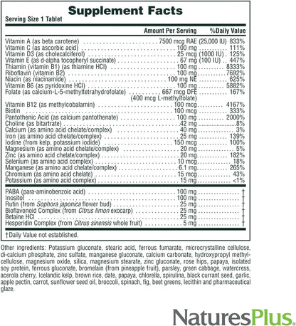 NaturesPlus Ultra II Daily - Multivitamínico – Fácil rutina : Solo un comprimido al día para simplificar tu – Image 5