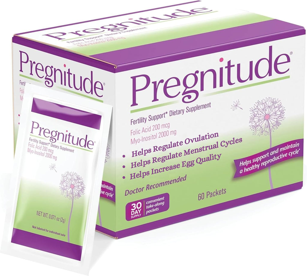 Pregnitude Apoyo Reproductivo con Ácido Fólico y Myo-Inositol, 60 Sobres